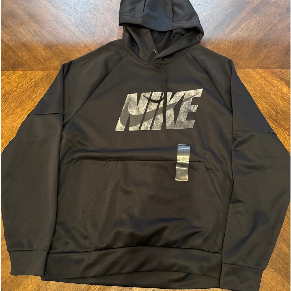 Nike Therma‎ FIT Pullover Hoodie Black Men's Training Activewear |G1